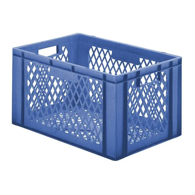 Stapelbare Transportkiste TK2 600x400x320 mm (lxbxh) blau