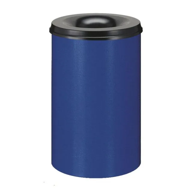 Selbstlöschender Papierbehälter 110 Liter blau-schwarz