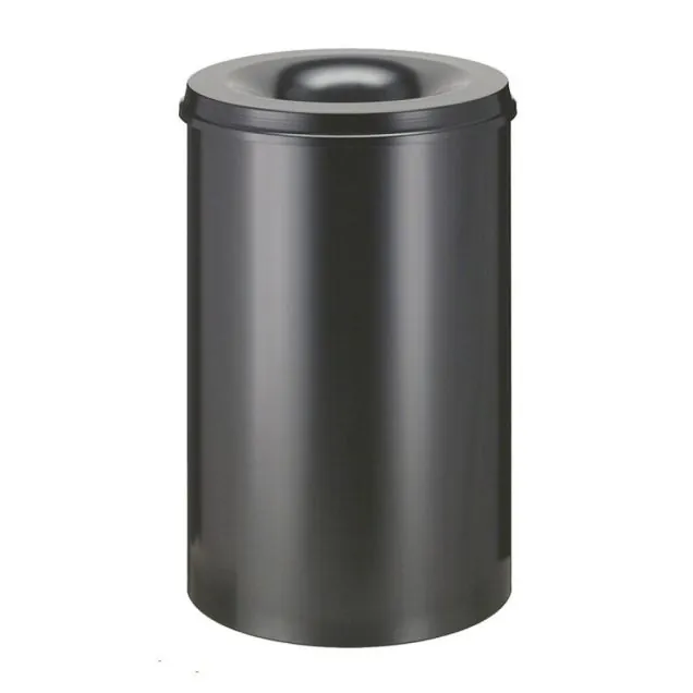 Flammhemmender Papierkorb 110 Liter schwarz