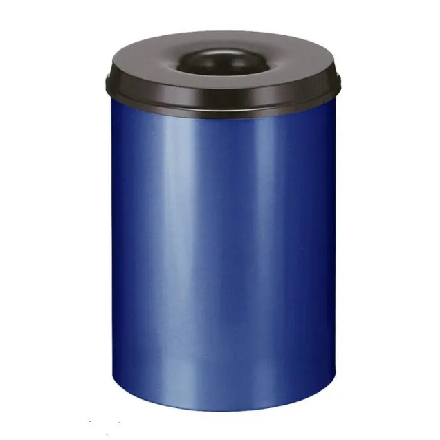 Feuerlöschender Papier-Lagerbehälter 30 Liter blau-schwarz