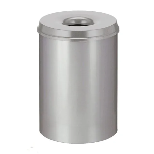 Flammenhemmender Papierkorb 30 Liter grau