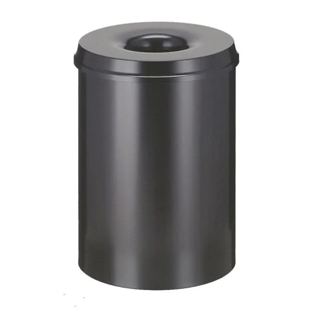 Brandhemmender Papierbehälter 30 Liter schwarz