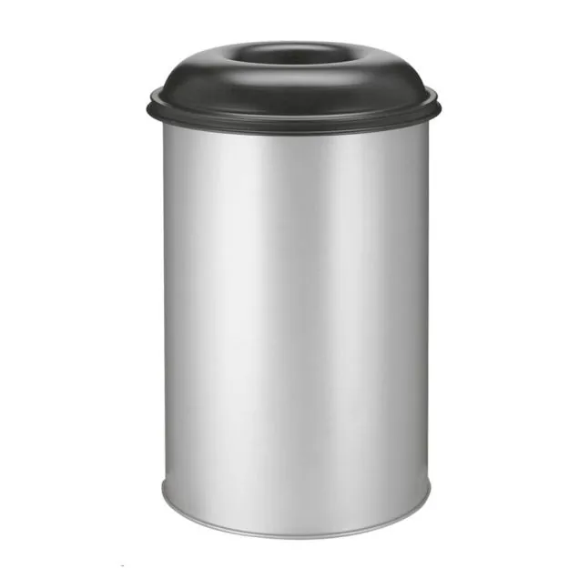 Flammenlöschende Papier-Lagerbehälter 200 Liter aluminiumgrau-schwarz