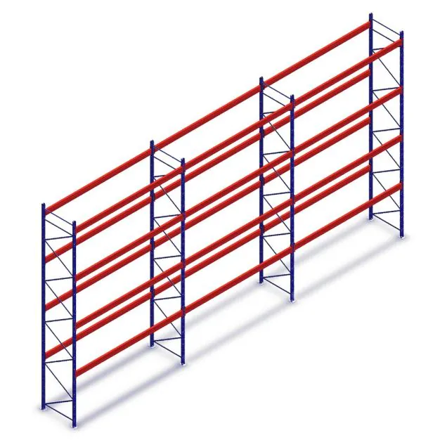 Vorteilsreihe gebrauchte AR T2 Palettenregal 6500x11224x1100 mm (HxBxT) 4 Ebenen