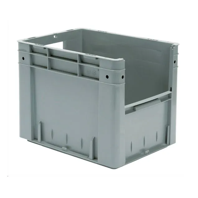Schwere stapelbare Transportkiste VTK4 400x300x320 mm (lxbxh) grau