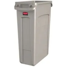 Slim Jim Container mit Luftschlitzen 87 Liter Beige