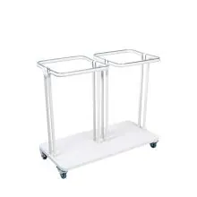 Abfallbehälter Combo 2x40 Liter Weiß