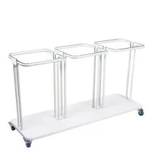 Abfallbehälter Combo 3x40 Liter Weiß