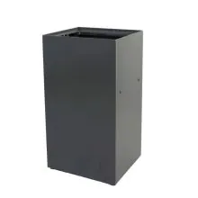 Modularer Abfallbehälter für Abfalltrennung 90 Liter Grau