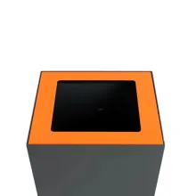 Orange Oberseite für die modulare Abfalltrennanlage 90 Liter