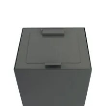 Top mit Deckel Grau für modulare Abfalltrennstation 90 Liter