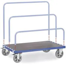 Plattenwagen 1200 kg ohne Einsteckbügel mit Ladefläche 1600x800 mm (LxB)