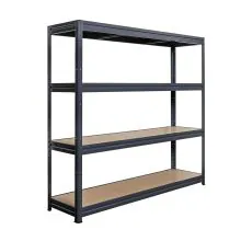 Weitspannregal Pro 4 Eb. 600kg schwarz 1770x1600x450 mm (HxBxT)