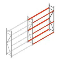 Reifenregal Weitspann AR 2250x2010x500mm (hxbxt) 3 Ebenen Anbauregale