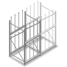 Scheibenregal 2000x920x900 mm (HxBxT) 2 Ebenen Grundregal