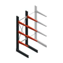 Medium Kragarmregal BR einseitig 2500x750x800 mm (HxBxT) 3 Ebenen Grundregal 340/Arm