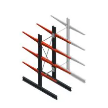 Medium Kragarmregal BR beidseitig 2500x750x800 mm (HxBxT) 3 Ebenen Grundregal 220/Arm