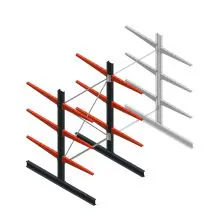Medium Kragarmregal BR beidseitig 2500x1500x800 mm (HxBxT) 3 Ebenen Grundregal 340/Arm