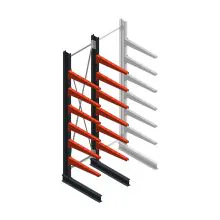 Medium Kragarmregal BR einseitig 3000x750x800mm (HxBxT) 6 Ebenen Grundregal 220/Arm