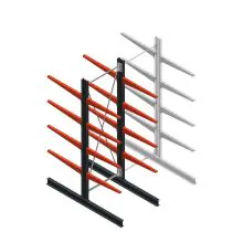 Medium Kragarmregal BR beidseitig 3000x1000x800 mm (HxBxT) 4 Ebenen Grundregal 340/Arm