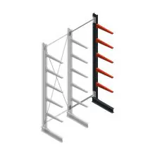 Medium Kragarmregal BR einseitig 3000x1000x600mm (HxBxT) 5 Ebenen Anbauregal 425/arm