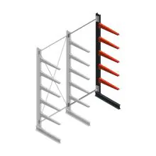 Medium Kragarmregal BR einseitig 3000x1250x800 mm (HxBxT) 5 Ebenen Anbauregal 340/arm