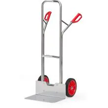 Aluminium Sackkarre 200 kg 1300 mm mit Vollgummireifen, extra großer Schaufel