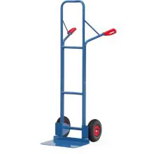 Stahl-Sackkarre 300 kg 1600 mm mit Luftreifen, extra große Schaufel