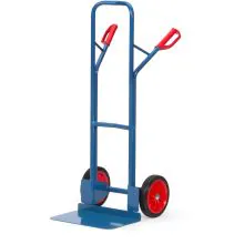 Stahl-Sackkarre 300 kg 1300 mm mit Gummibereifung, extra große Schaufel