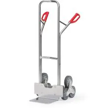 Treppen-Sackkarre Aluminium 200 kg 1300 mm mit 2 dreiarmigen Rollensternen