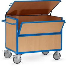 Kastenwagen 600 kg 1200x800 mit Holzwänden und Deckel