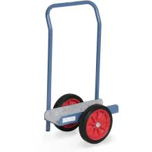 Plattenroller 500 kg 900 mm mit Gummibereifung und Stütz- und Schiebegriff