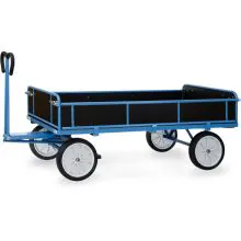 Handwagen mit Holzwänden 2000x1000x1190 mm (HxBxT) 1250 kg