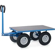 Handwagen mit Plattform 1200x800 mm 1000 kg mit Luftreifen