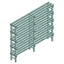 Kunststoffregal REA Euro Design 1450x1800x300 mm (HxBxT) 5 Ebenen