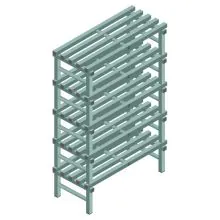 Kunststoffregal REA Euro Design 1650x1000x500 mm (HxBxT) 5 Ebenen