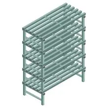 Kunststoffregal REA Euro Design 1650x1200x600 mm (HxBxT) 5 Ebenen