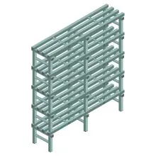 Kunststoffregal REA Euro Design 1650x1500x400 mm (HxBxT) 5 Ebenen