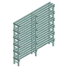 Kunststoffregal REA Euro Design 1750x1800x300 mm (HxBxT) 6 Ebenen