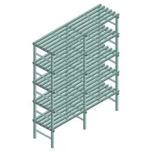Kunststoffregal REA Euro Design 2050x1500x600 mm (HxBxT) 5 Ebenen