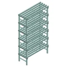 Kunststoffregal REA Euro Design 2250x1500x500 mm (HxBxT) 6 Ebenen