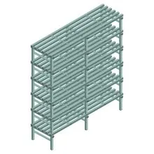 Kunststoffregal REA Euro Design 2250x1800x600 mm (HxBxT) 6 Ebenen