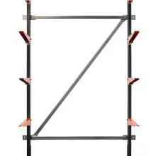 Diagonalverstrebung leichtes Kragarmregal BR25 hoh 1250 mm