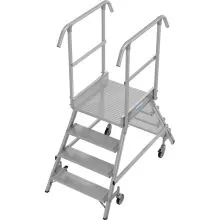 Plattformtreppe Krause doppelseitig 2x4 Stufen 1000 mm