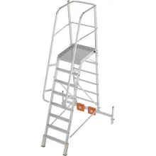 Plattformleiter Krause Vario Compact mit Stabilisator 1365mm 8 Stufen 1900mm