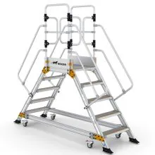 Plattformtreppe Wixor doppelt mit Federrollen 5 Stufen