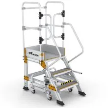 Plattformtreppe Wixor mit Handbremse 3 Stufen