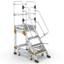 Plattformtreppe Wixor mit Handbremse 4 Stufen