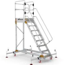 Plattformtreppe Wixor mit Stabilisator 8 Stufen