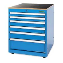 Werkzeugschrank 6 Schubladen blau 848x710x725 (HxBxT)